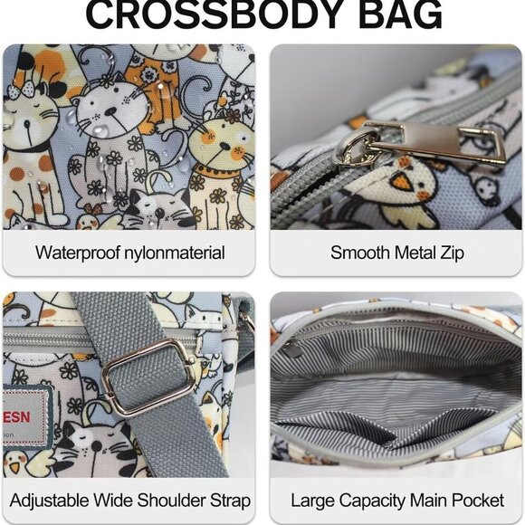 Cross body Bags for Women Lightweight Mini Crossbody Bags Everyday Bag Small Pur - Picture 5 of 7